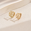 Simple Geometric Brass Hoop Earrings CV3408-1-1