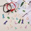 30Pcs 15 Style Alloy Enamel Pendants ENAM-SZ0002-84-4