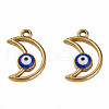 304 Stainless Steel Enamel Pendants STAS-N087-50-03G-2