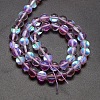Synthetic Moonstone Beads Strands G-F143-6mm-02-2