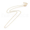 Brass Cable Chain Necklaces Making MAK-L025-06G-2