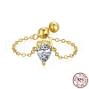 Mother's Day 925 Sterling Silver Rolo Chain Rings RJEW-A019-11-03G-2