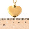 304 Stainless Steel Pendant Necklaces for Women NJEW-U040-02C-G-5