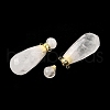 Natural Mixed Stone Perfume Bottle Pendants G-L623-06G-3