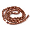 Synthetic Goldstone Beads Strands G-R013-B01-4x3mm-3