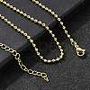 Brass Ball Chain Necklaces NJEW-M108-13G-4