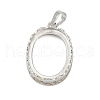 Brass Pendant Cabochon Settings KK-S521-08P-1