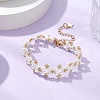 Shell Pearl Beaded Bracelets for Women BJEW-MZ00116-2