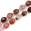 Natural Cherry Blossom Agate Beads Strands G-N342-149C-2