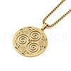 201 Stainless Steel Pendant Necklaces for Man NJEW-Q336-04B-G-1