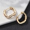Brass Hoop Earrings EJEW-D320-12G-3