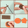 CRASPIRE 1 Set PP Plastic Letter A~Z & Number & Sign Cookie Impress Embosser Cutter AJEW-CP0007-35-6