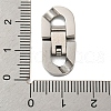 Non-Tarnish 304 Stainless Steel Fold Over Clasps STAS-B029-05C-1-3