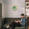 MDF Printed Wall Clock HJEW-WH0058-033-7