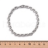 Tarnish Resistant 304 Stainless Steel Cable Chain Bracelets BJEW-I202-02B-5