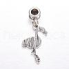 Tibetan Style Alloy European Dangle Charms MPDL-J041-07AS-2