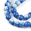 Transparent Baking Painted Glass Beads Strands DGLA-N009-10mm-07-4