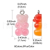 40Pcs 8 Colors Gradient Color Opaque Resin Pendants RESI-YW0001-07-3