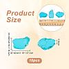 Olycraft 10Pcs Natural Howlite Beads TURQ-OC0001-05-2