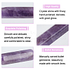 Olycraft 12Pcs Faceted Natural Amethyst Healing Stones G-OC0005-25-4