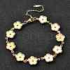 304 Stainless Steel Link Bracelets for Women BJEW-P354-03B-G-1