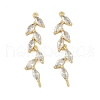 Brass Rhinestone Pendants KK-S395-04G-1