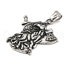 316 Surgical Stainless Steel Pendants STAS-E212-113AS-2