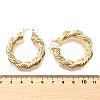 Brass Hoop Earrings for Women EJEW-F365-01G-3