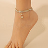 Dollar Sign Alloy Full Crystal Rhinestone Charm Anklets for Women FS-WG75E59-01-2
