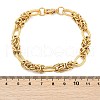 304 Stainless Steel Oval Link Chain Bracelets for Women BJEW-F488-43G-5