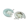 Natural Flower Amazonite Pendants G-Z086-01P-22-2