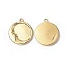 Ion Plating(IP) 304 Stainless Steel Pendants STAS-C066-09G-1