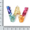 Transparent Resin Pendants RESI-XCP0002-29-3
