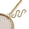 Iron Grid Shape Wall Mount Earring Display ODIS-P010-01G-6