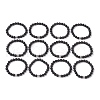 12Pcs 12 Styles 8mm Round Natural Lava Rock Constellation Beaded Bracelet Sets BJEW-JB10870-1