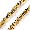 Electroplate Glass Beads Strands EGLA-C005-03G-1