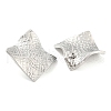 Rack Plating Brass Twist Rhombus Stud Earrings EJEW-A028-35P-2