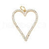 Brass Micro Pave Cubic Zirconia Pendants KK-D364-03G-1