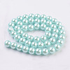 Eco-Friendly Glass Pearl Bead Strands X-HY-A008-8mm-RB034-2
