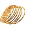 6Pcs Alloy Twist Bangles FS-WG46B36-02-2