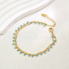 Fashionable Vintage Style Brass Double Layer Round Tassel Adjustable Ladies Anklets YN5239-1-1