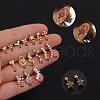 316L Stainless Steel Micro Pave Clear Cubic Zirconia Cartilage Earrings WG4CD8F-01-1