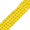 Opaque Solid Color Glass Beads Strands GLAA-N052-05A-A05-1
