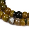 Dyed Natural Agate Beads Strands G-U030-A01-04-4
