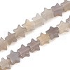 Natural Grey Agate Beads Strands G-U021-B01-02-2