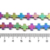 Electroplated Synthetic Non-magnetic Hematite Beads Strands G-J211-A05-04-4