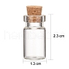 Glass Wishing Bottle Bead Containers CON-Q014-3