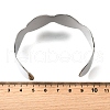 304 Stainless Steel Open Cuff Bangles BJEW-S172-02P-3