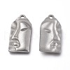 Tarnish Resistant Buddhist 304 Stainless Steel Pendants STAS-H120-06P-2