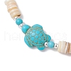 3Pcs Natural Freshwater Shell Beaded Stretch Bracelets BJEW-JB11804-5